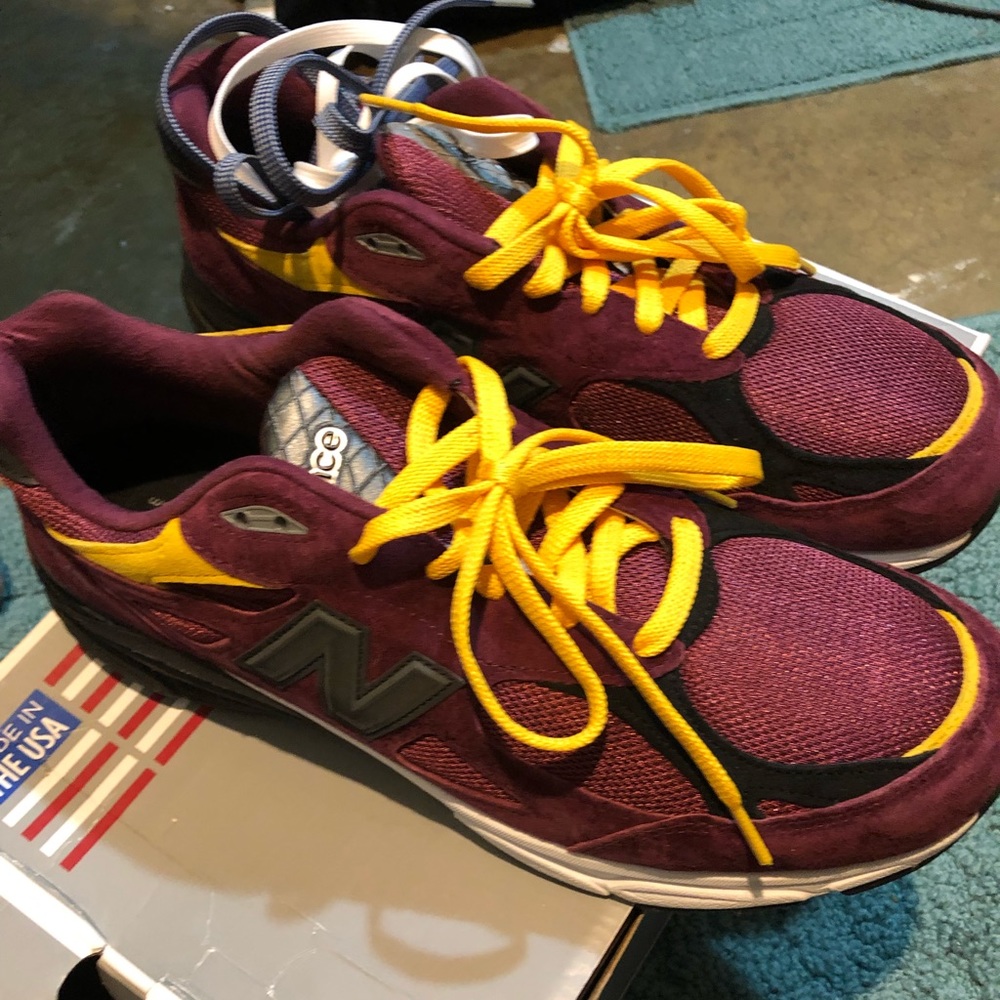 New balance. Burgundy and gold  limited edition